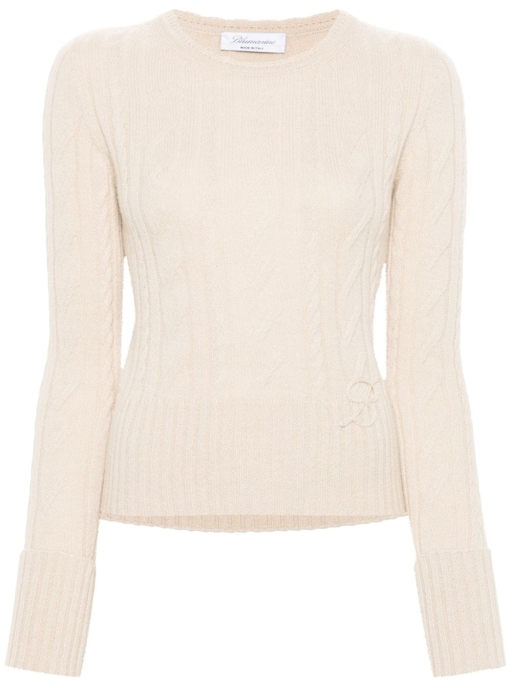 cable-knit jumper - 1