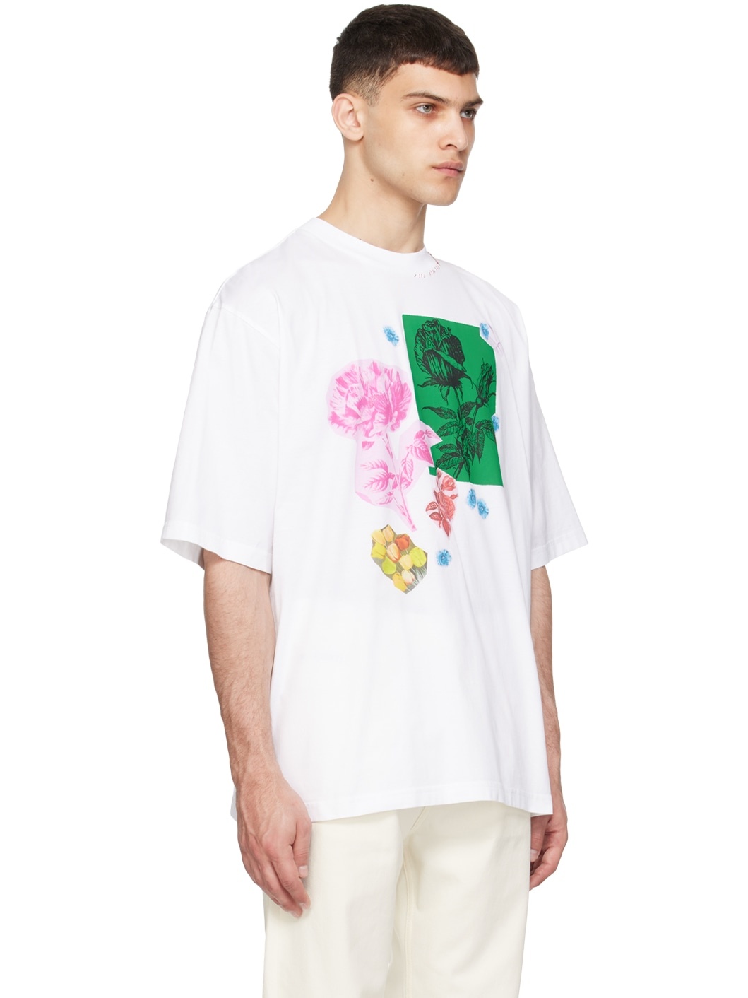 White Flower Prints T-Shirt - 2