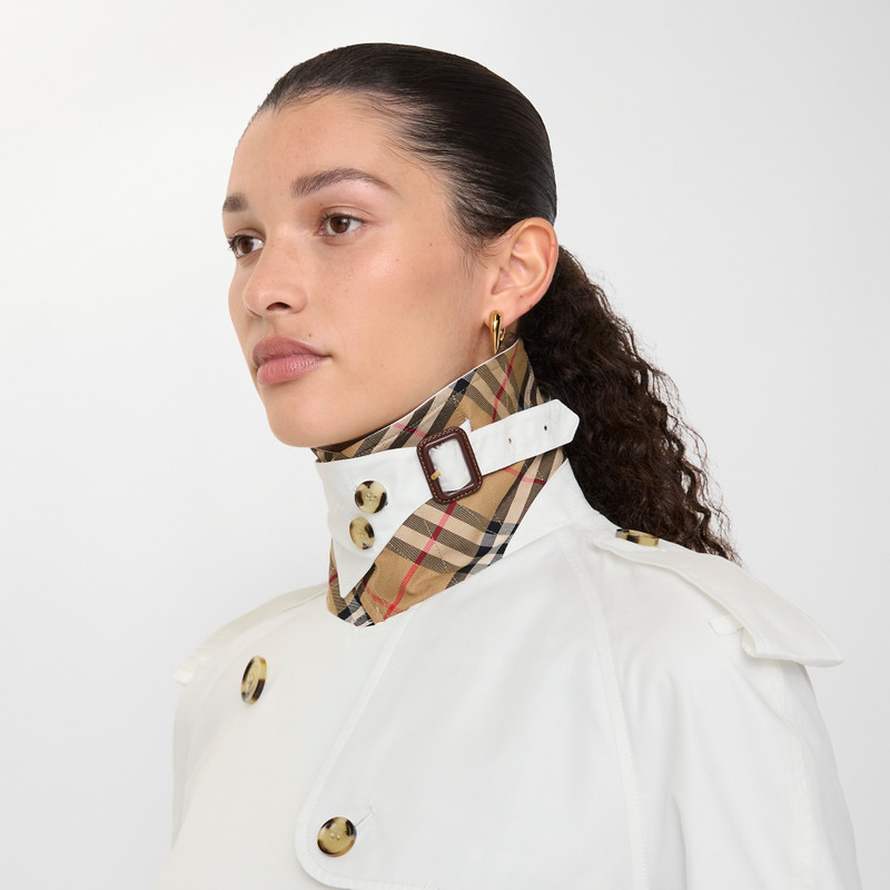 Cropped Tropical Gabardine Mayfair Trench Jacket 3