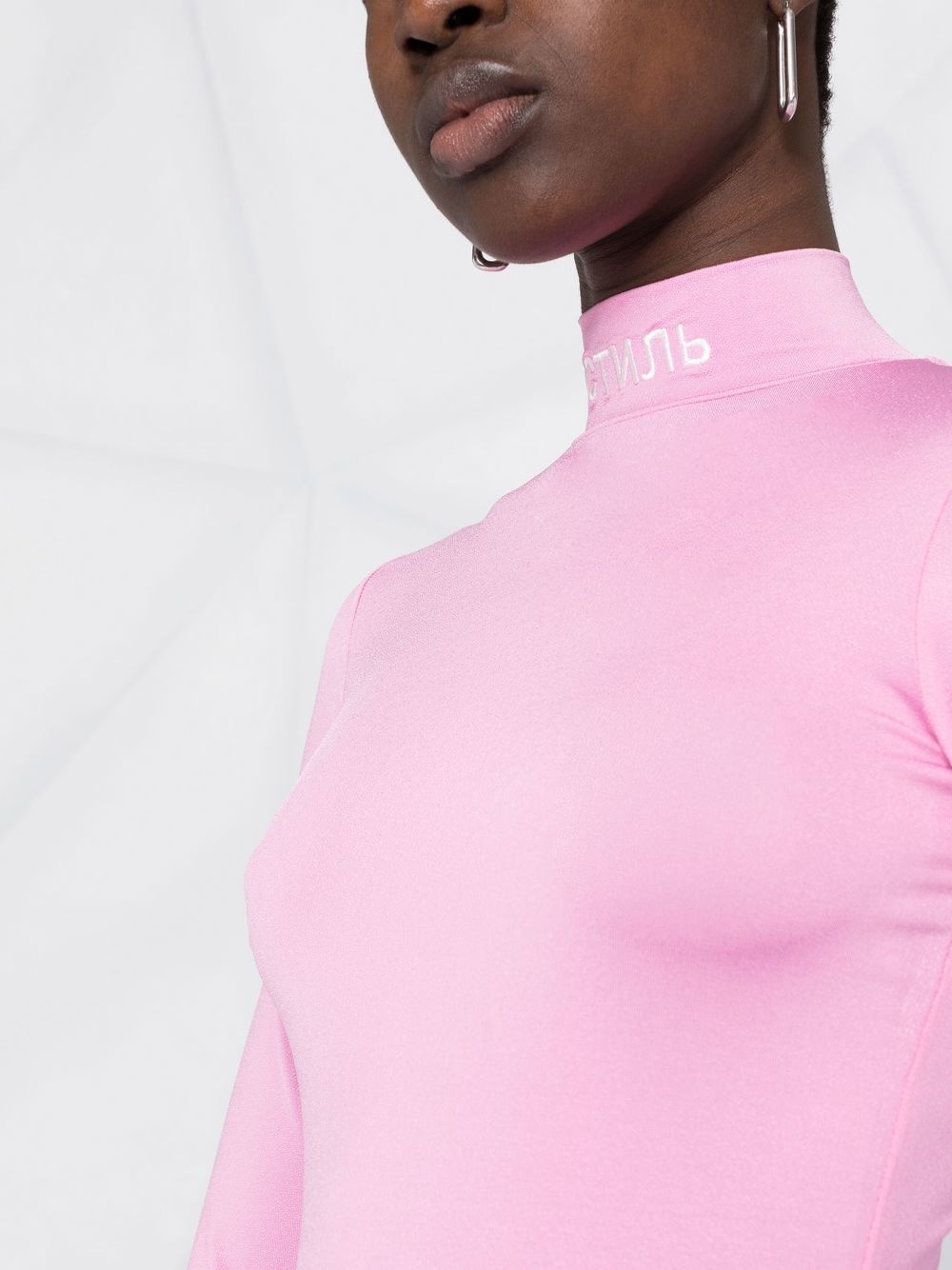 logo-patch long-sleeve top - 5