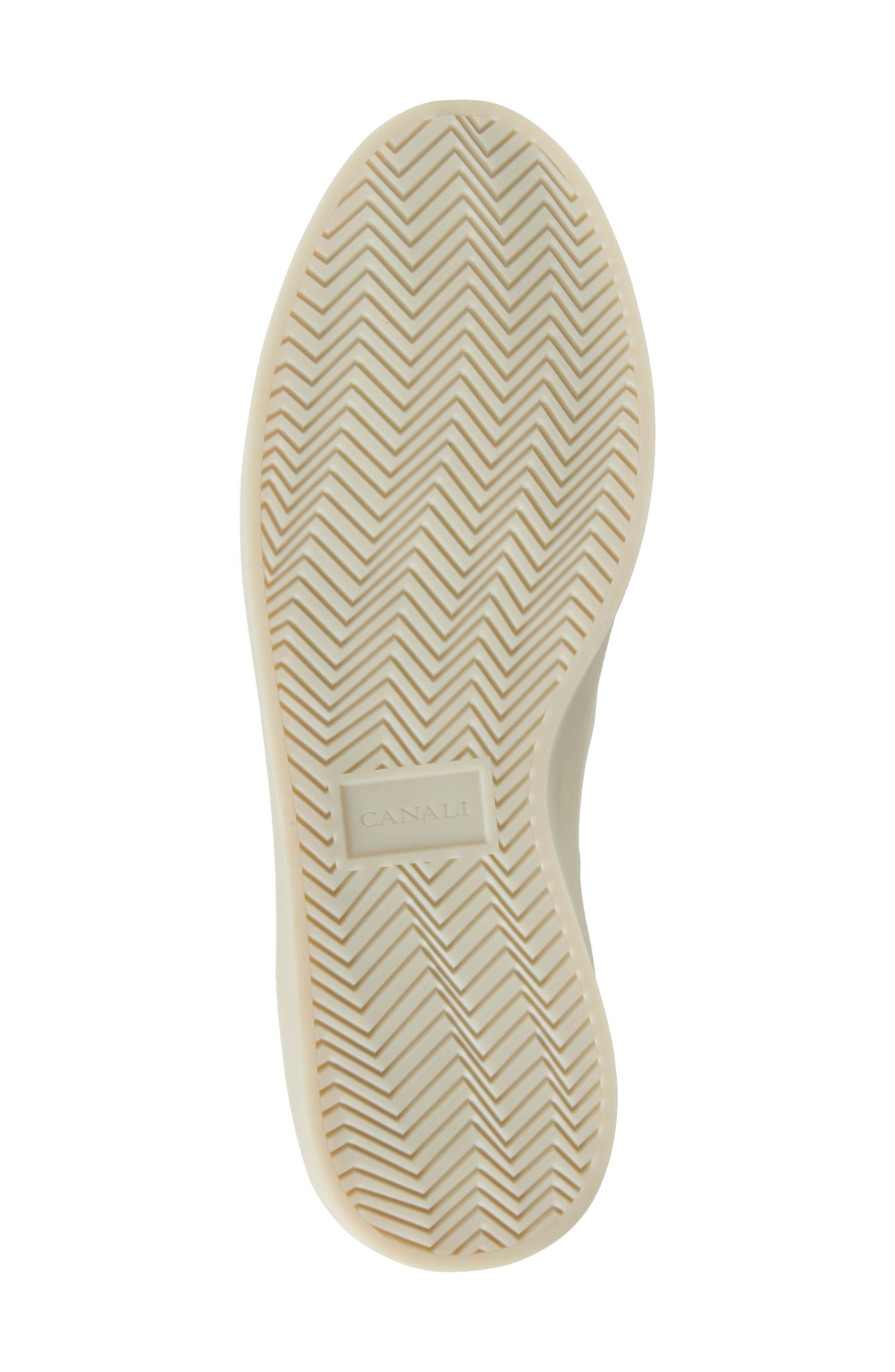 Canali Low Top Leather Sneaker in Natural at Nordstrom - 6