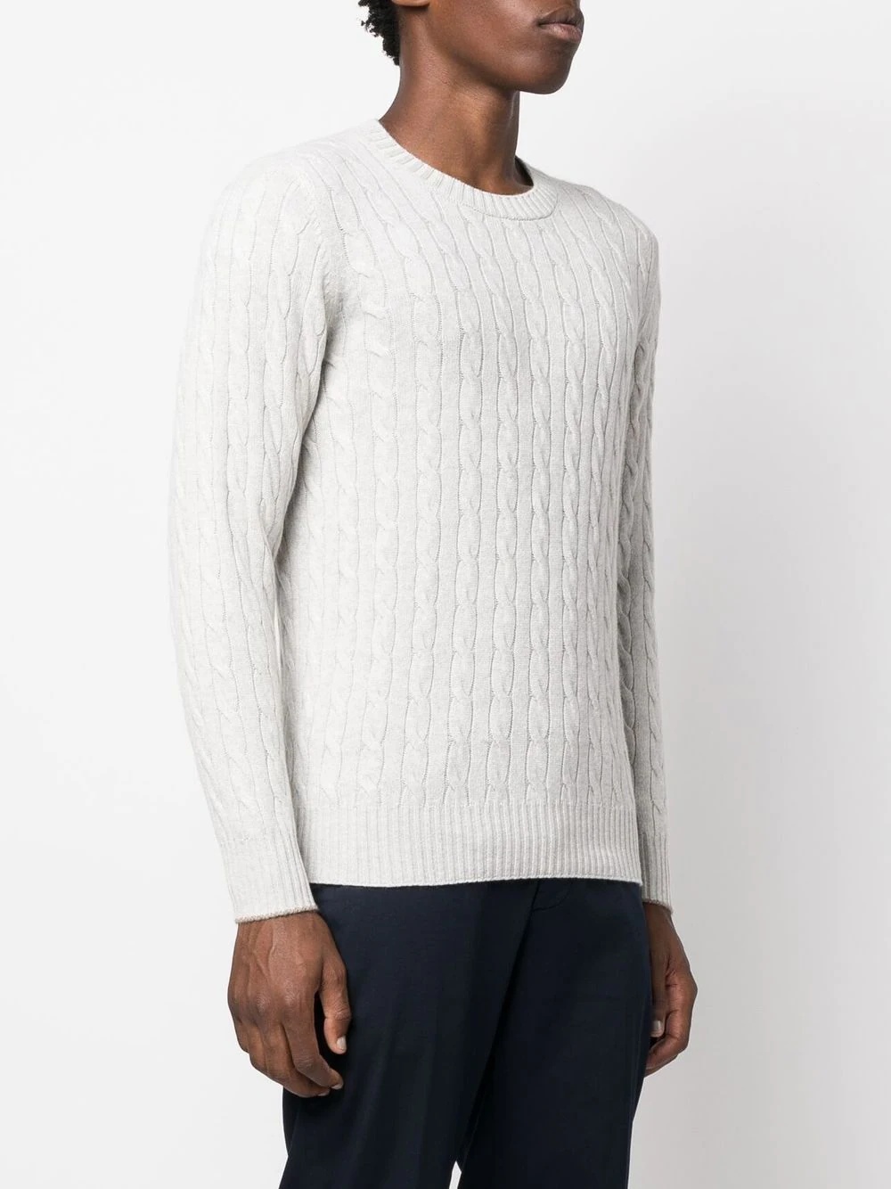 cable-knit cashmere jumper - 3