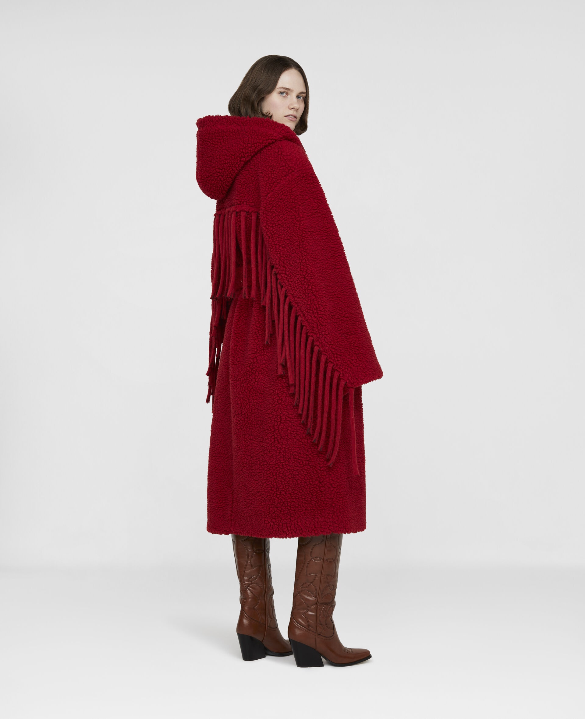 Teddy Coat with Fringing - 3