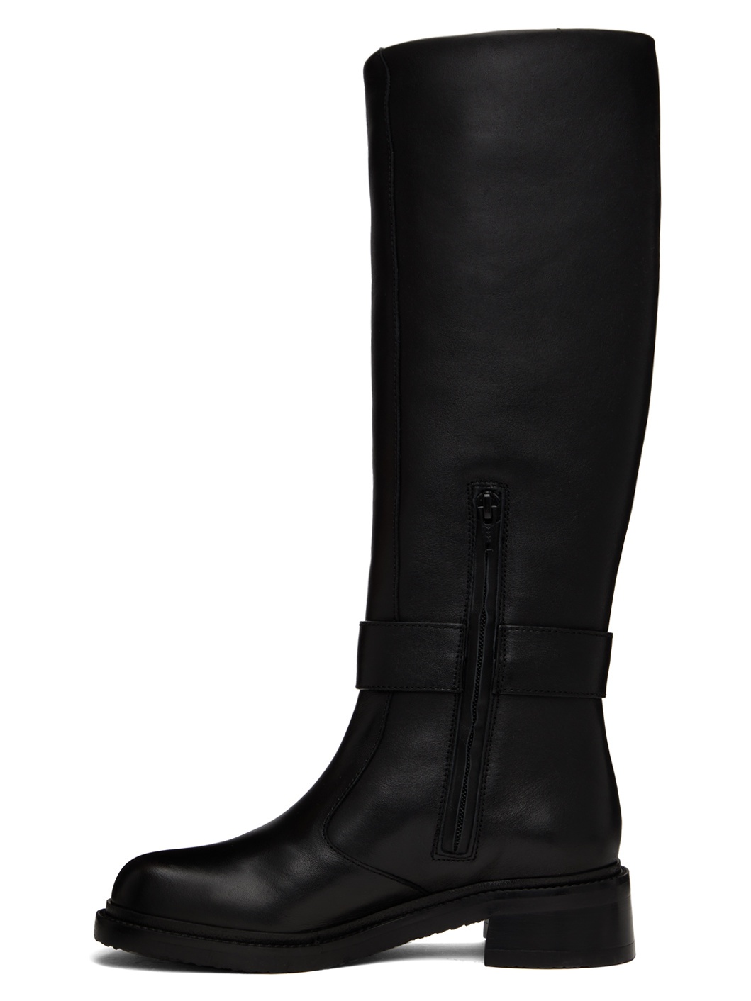 Black New Ring Tall Boots - 3