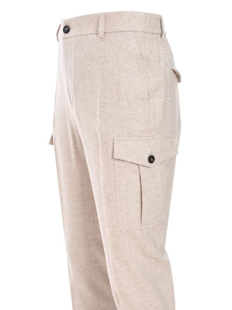 mélange cargo trousers 4