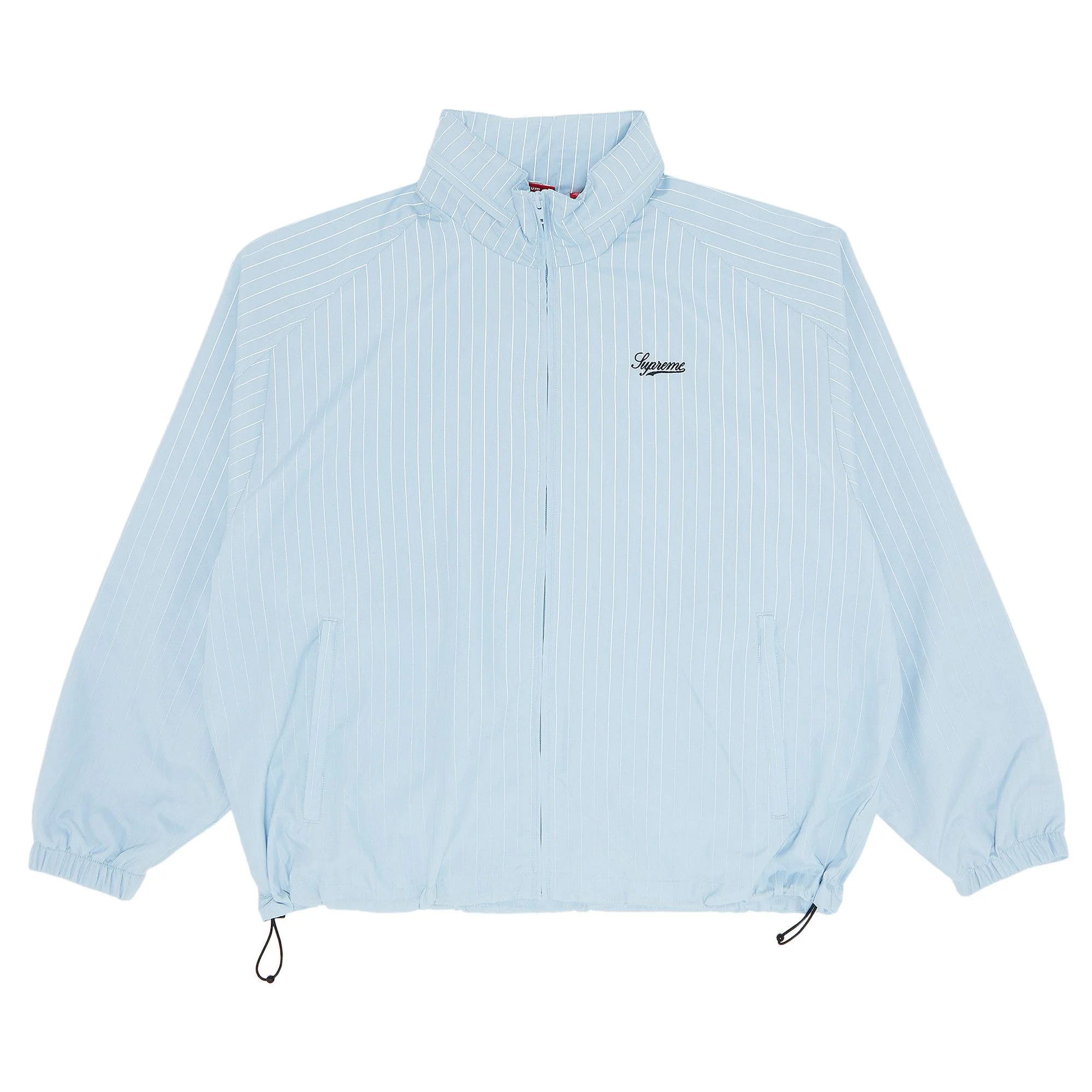 Supreme Reflective Pinstripe Track Jacket 'Light Blue' - 1