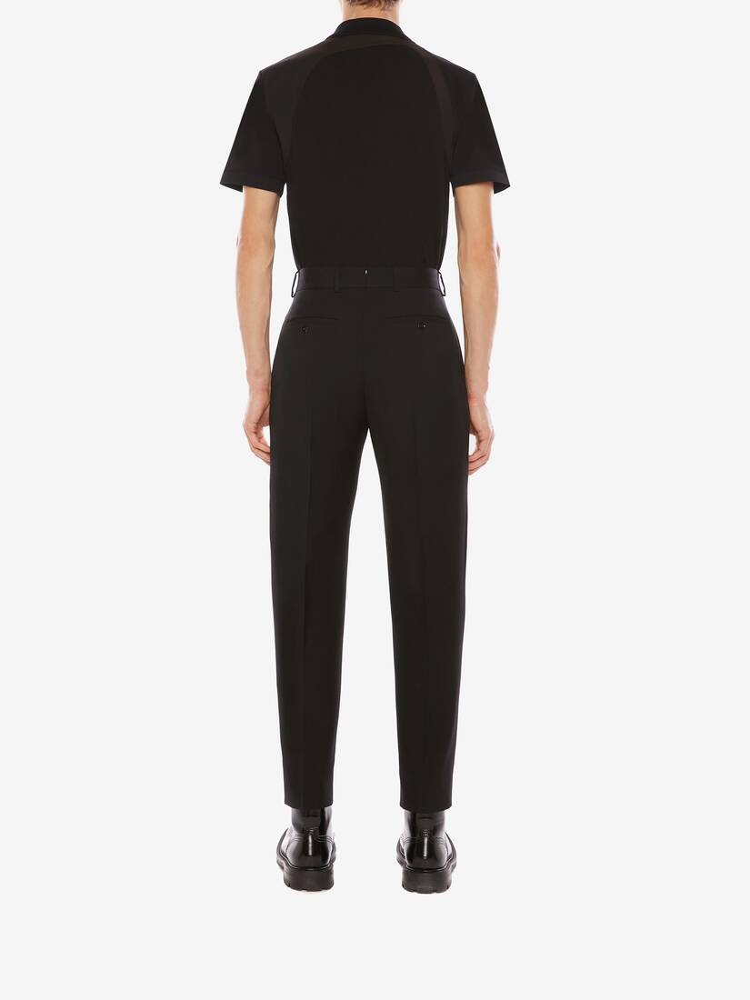 Men's Harness Polo Shirt in Black - 4