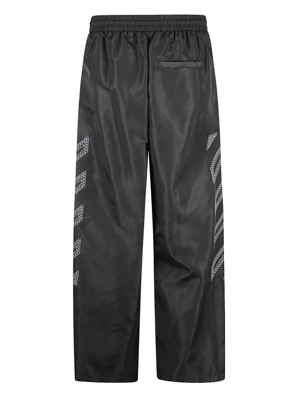 Diag-stripe print track pants - 2