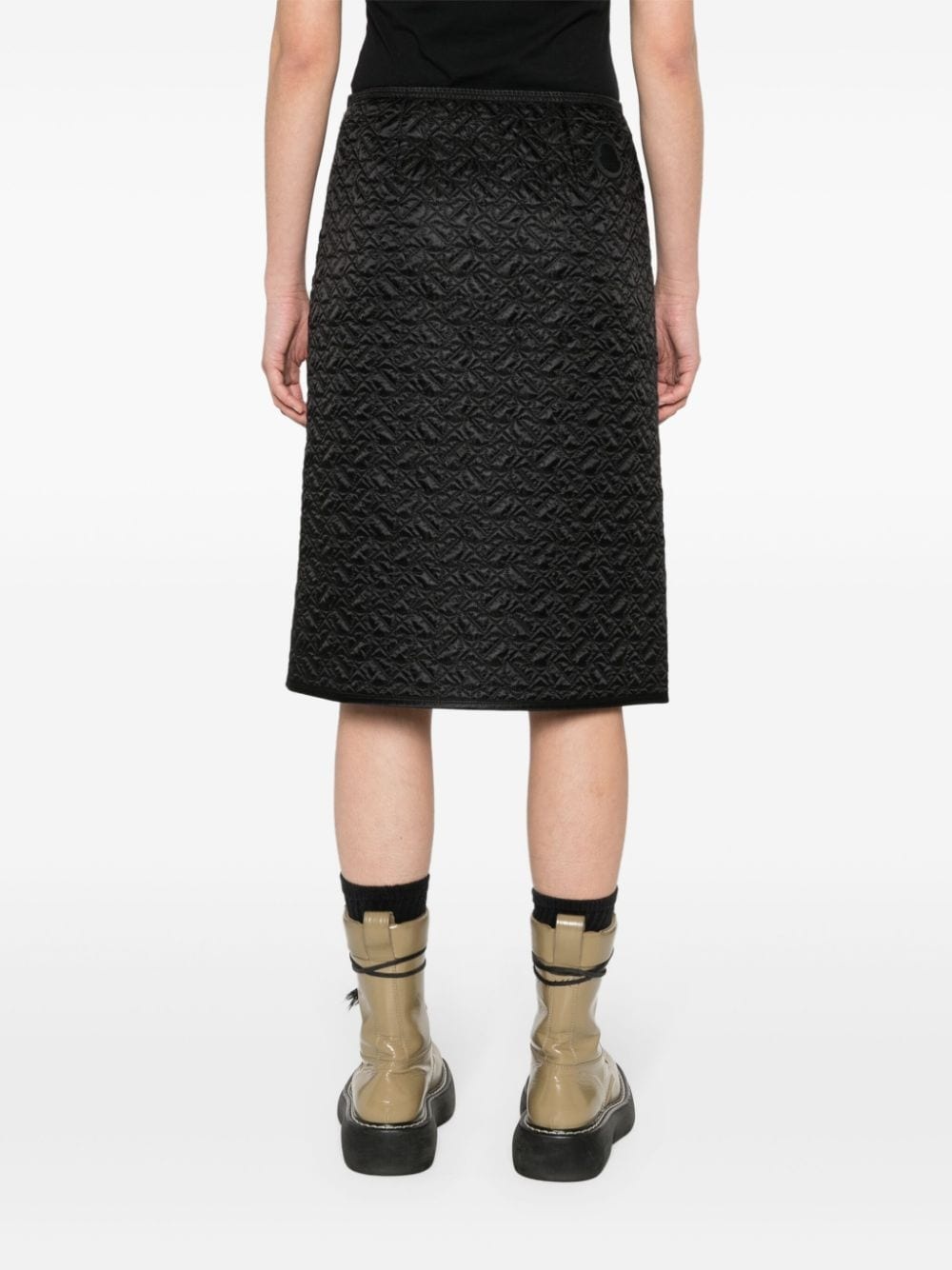 quilted pencil skirt - 4
