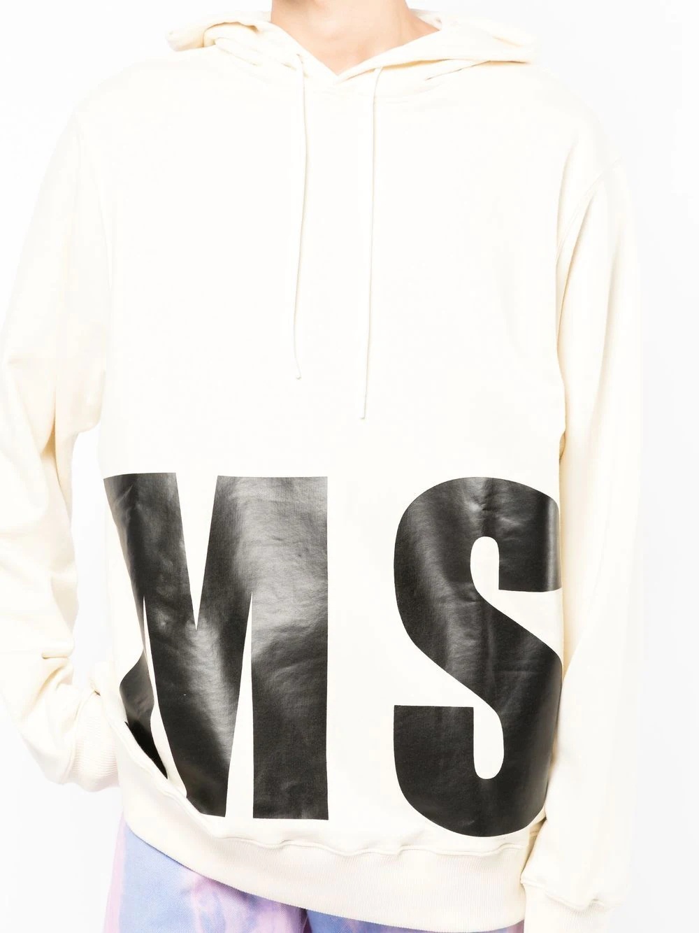 logo print hoodie - 5