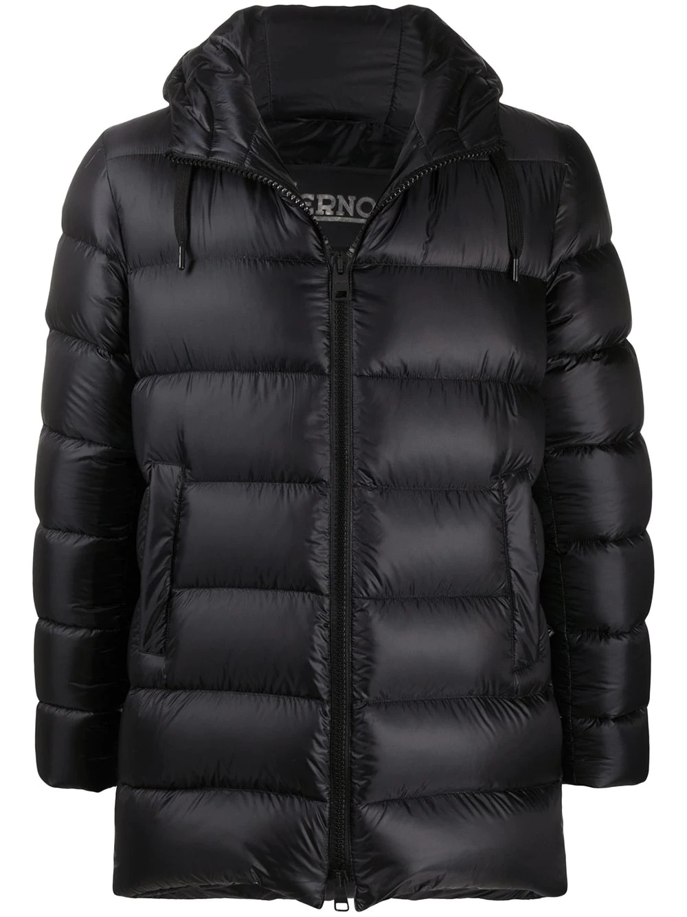 zip-up padded jacket - 1