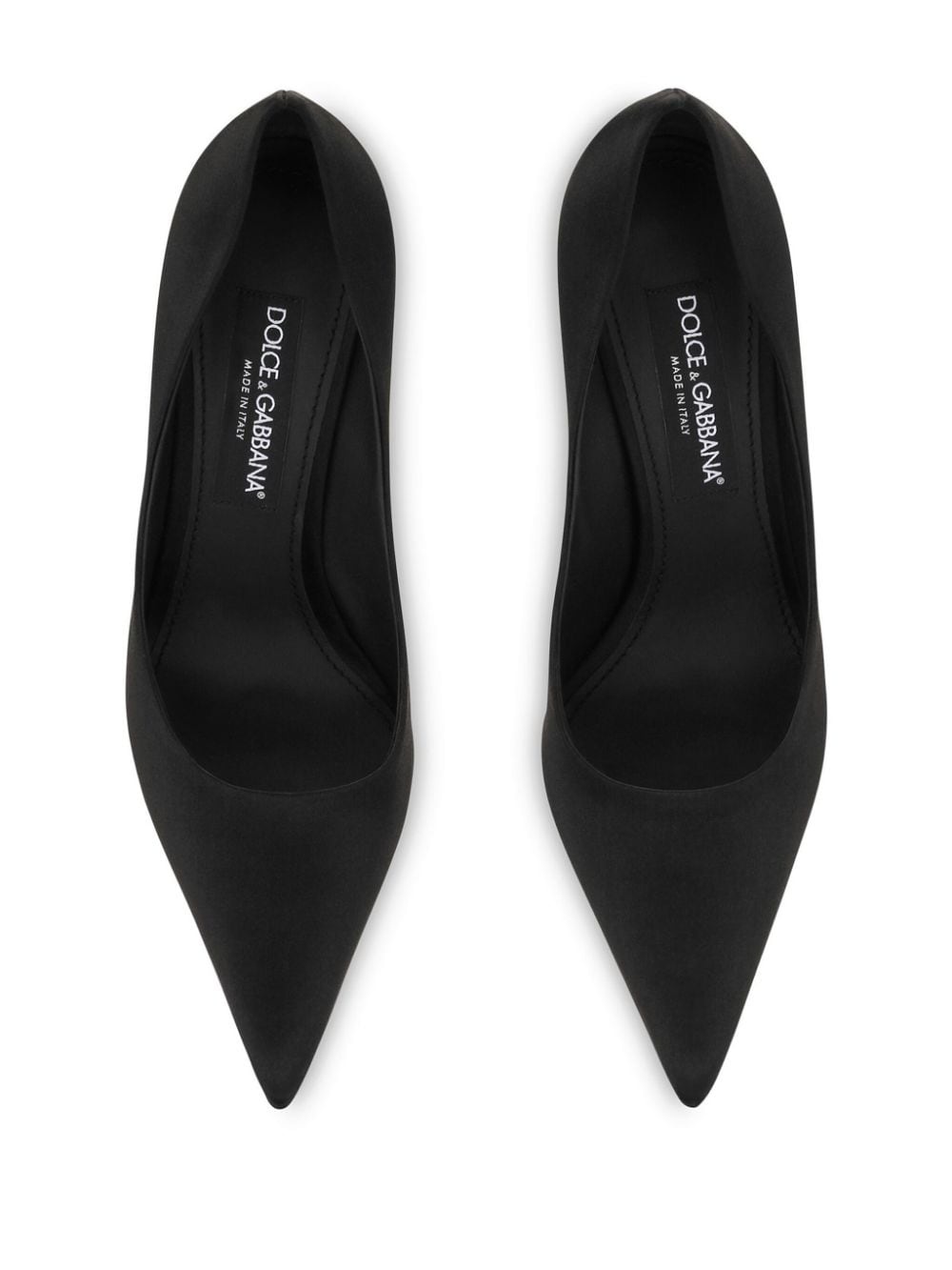 pointed leather pumps - 4