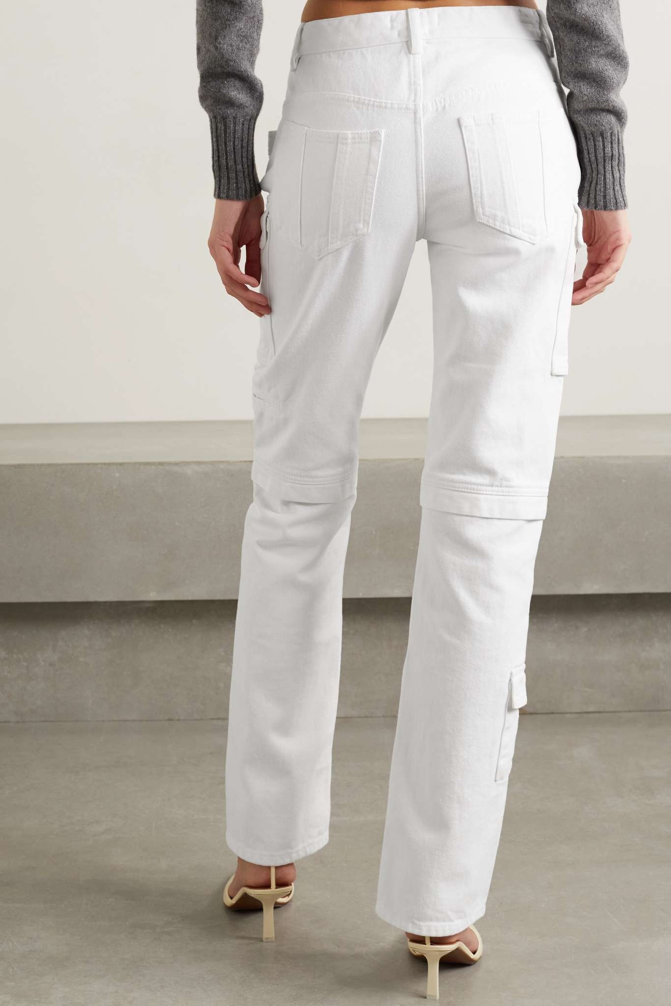 Vokayo acid-wash high-rise straight-leg jeans - 4