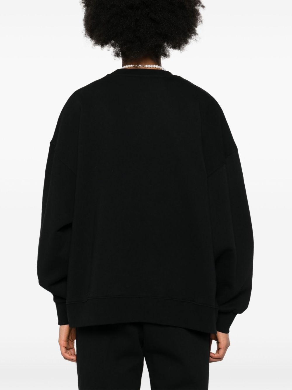 logo-patch organic-cotton sweatshirt - 4