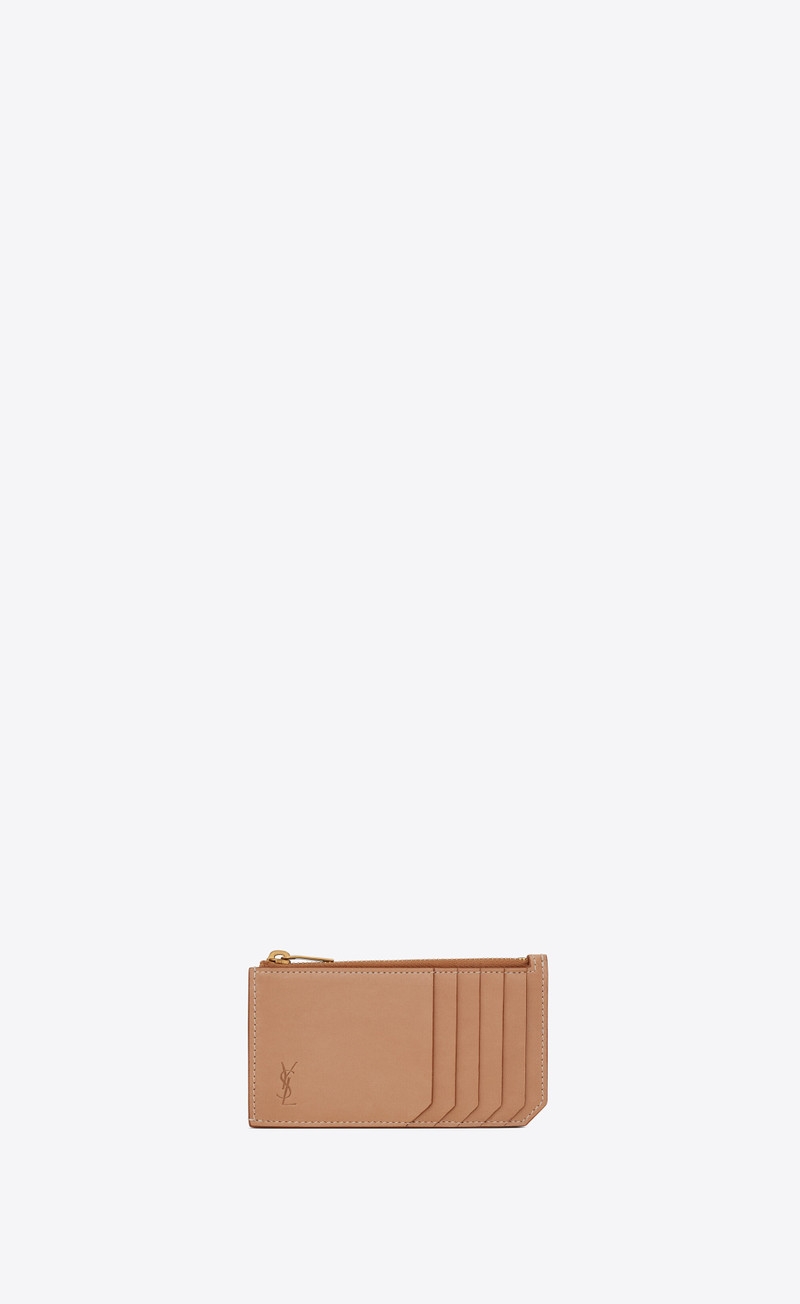 cassandre shadow saint laurent fragments zipped card case in smooth leather 1