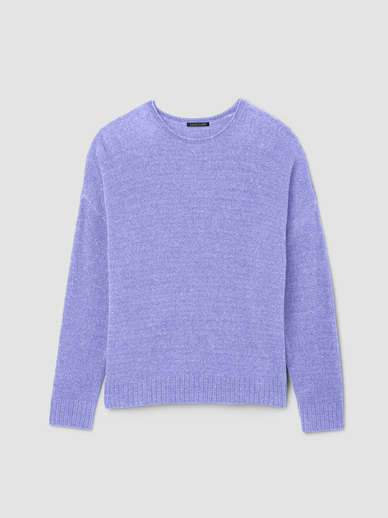 Chenille Blend Crew Neck Top 1