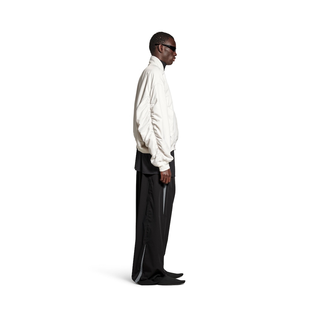 Men's Loop Sports Icon Varsity Jacket  in White - 3