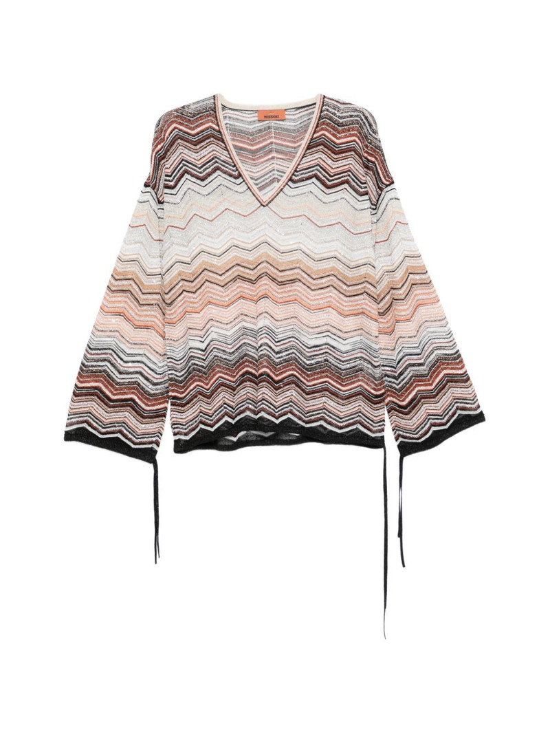 V-neck chevron top 1