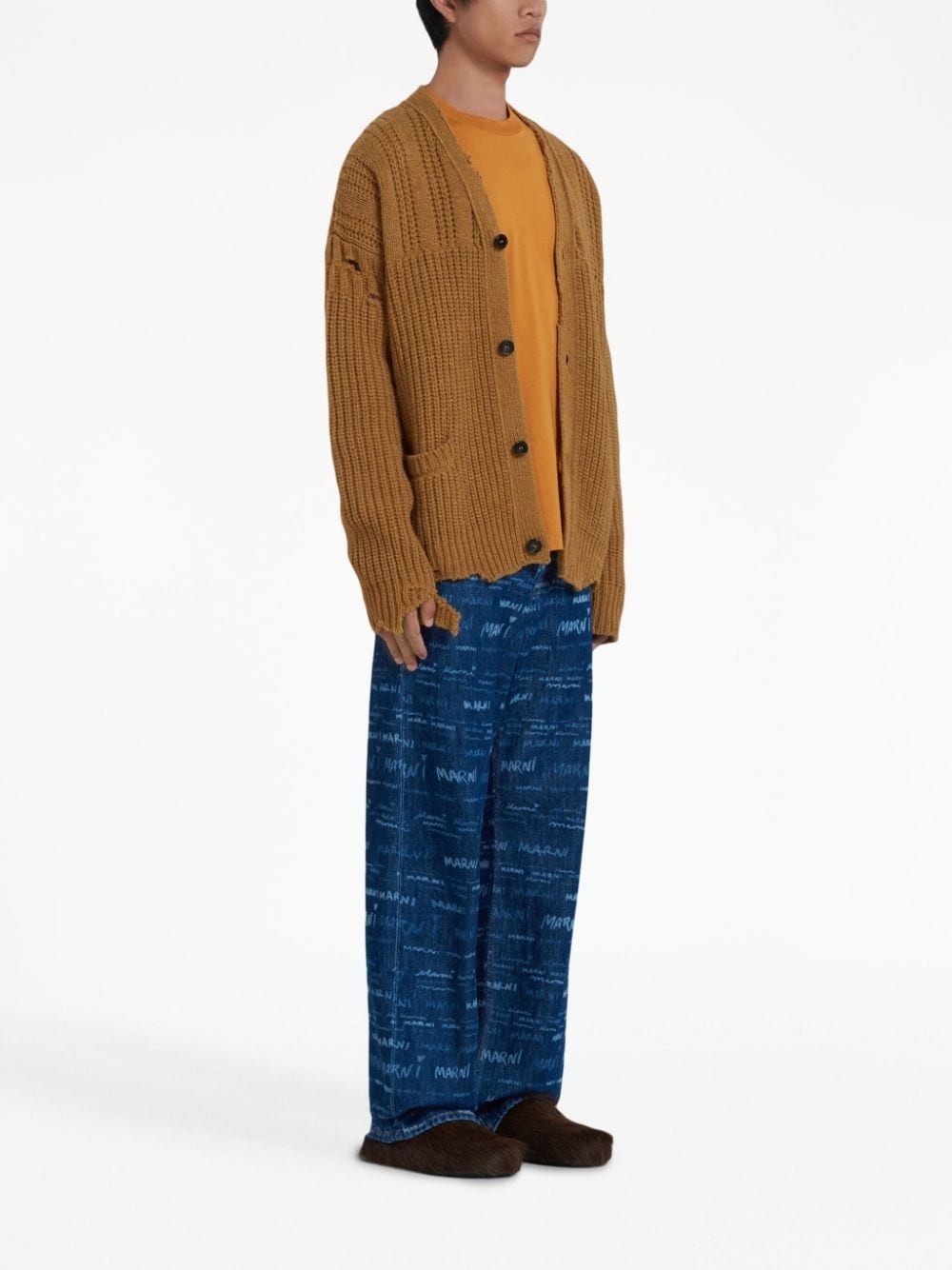 logo-print straight-leg jeans - 2