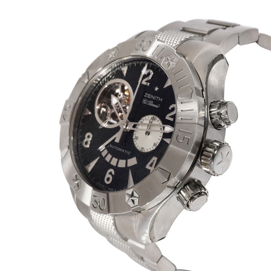 Pre-owned Zenith Defy Classic Chronograph Hand Wind Black Dial Men's Watch 03.0526.4021 - 2