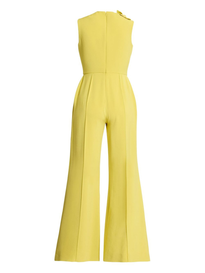 flower-appliqué jumpsuit 5