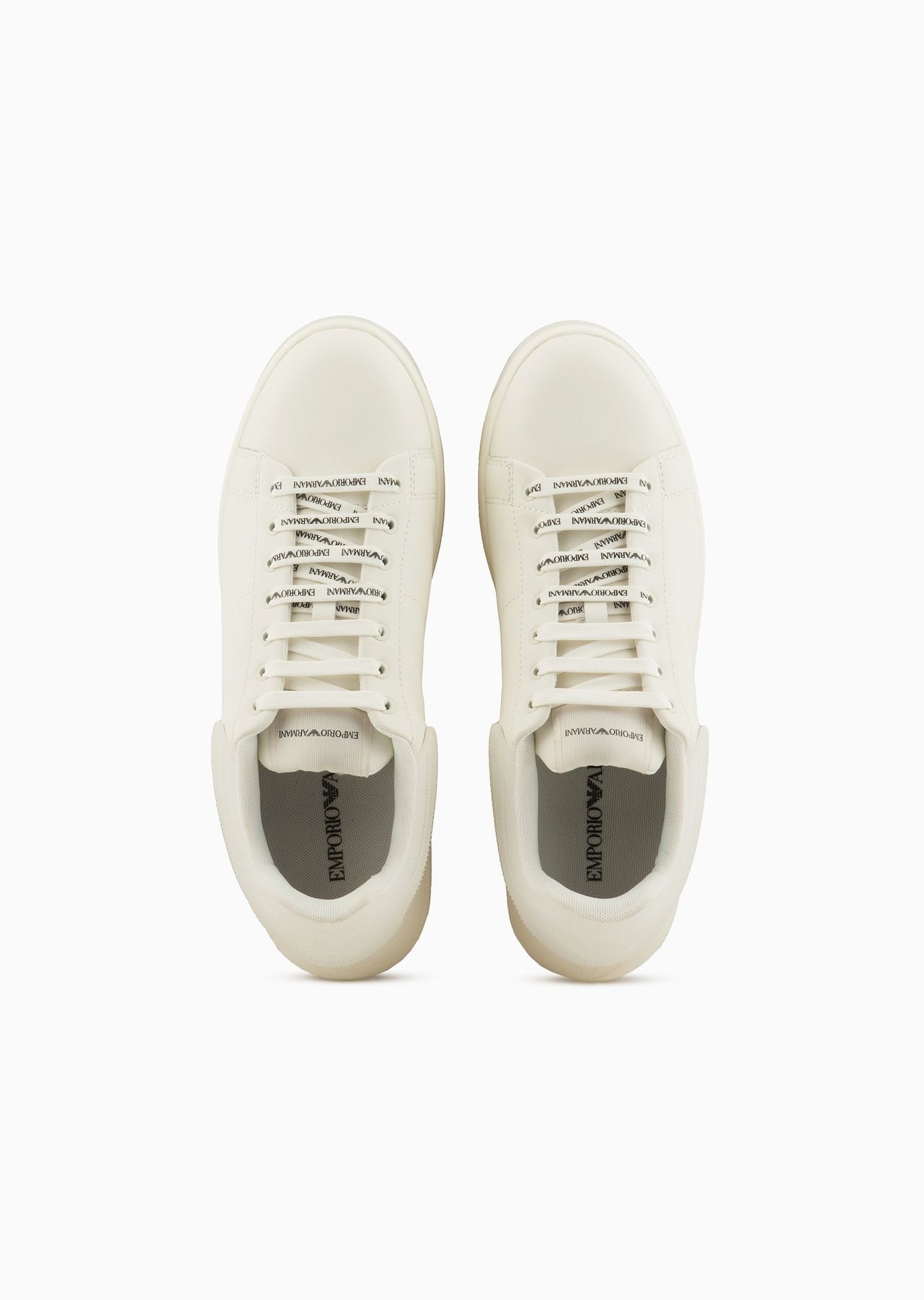 Leather sneakers with semi-transparent back and knurled sole - 5