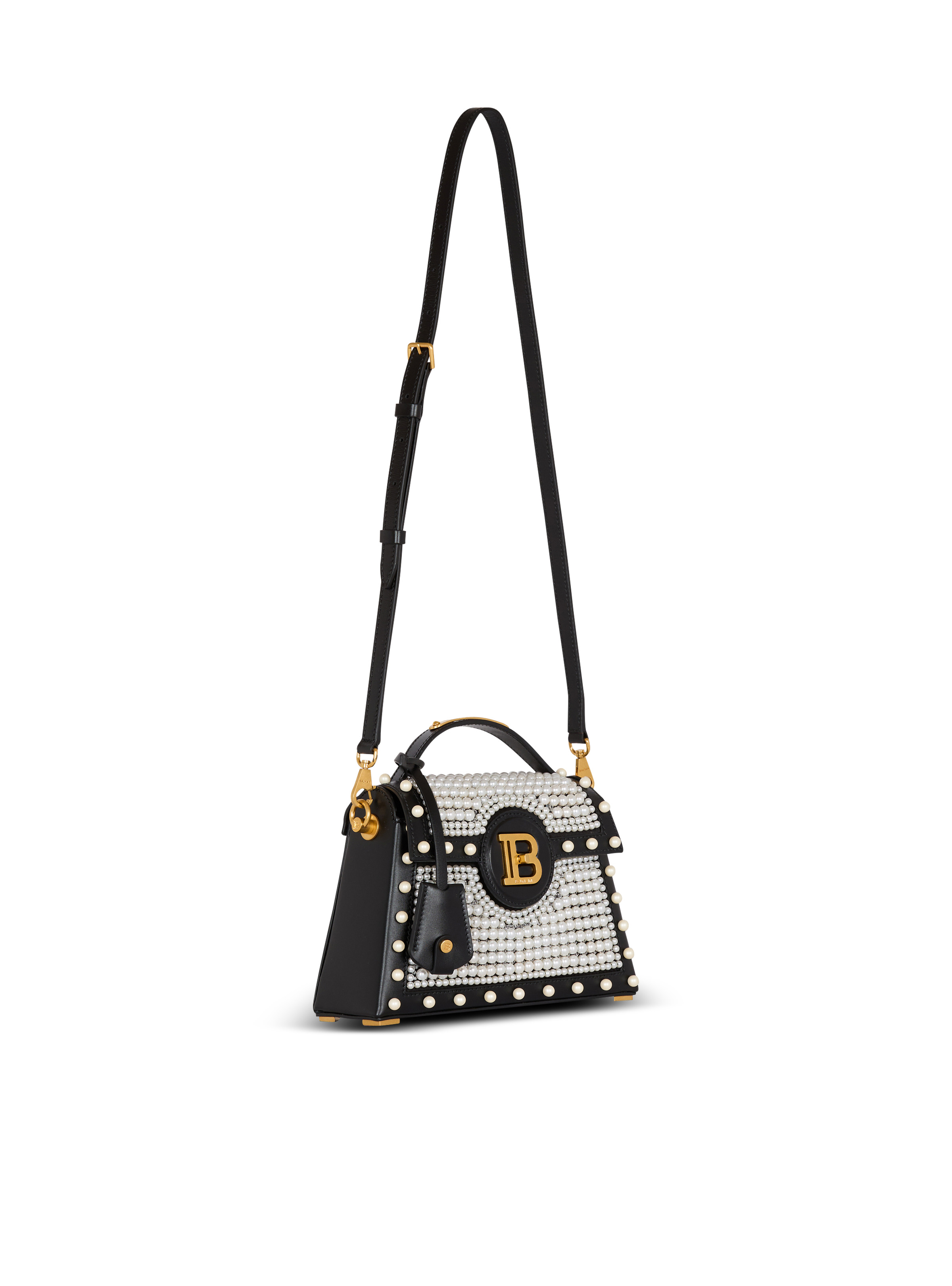 B-Buzz Dynasty bag in leather and embroidered satin - 3