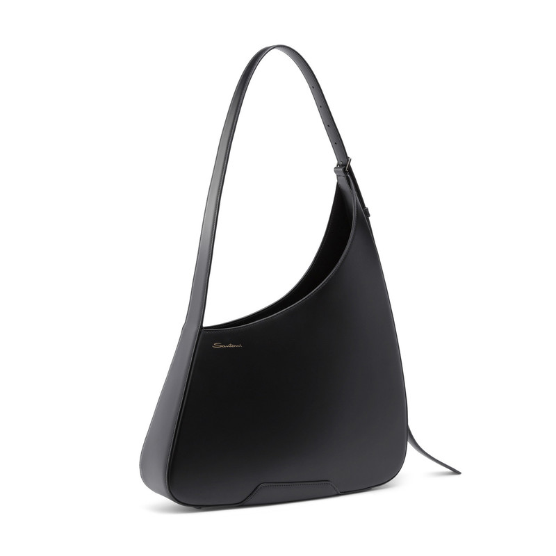 Black leather The Pluto Hobo shoulder bag 4