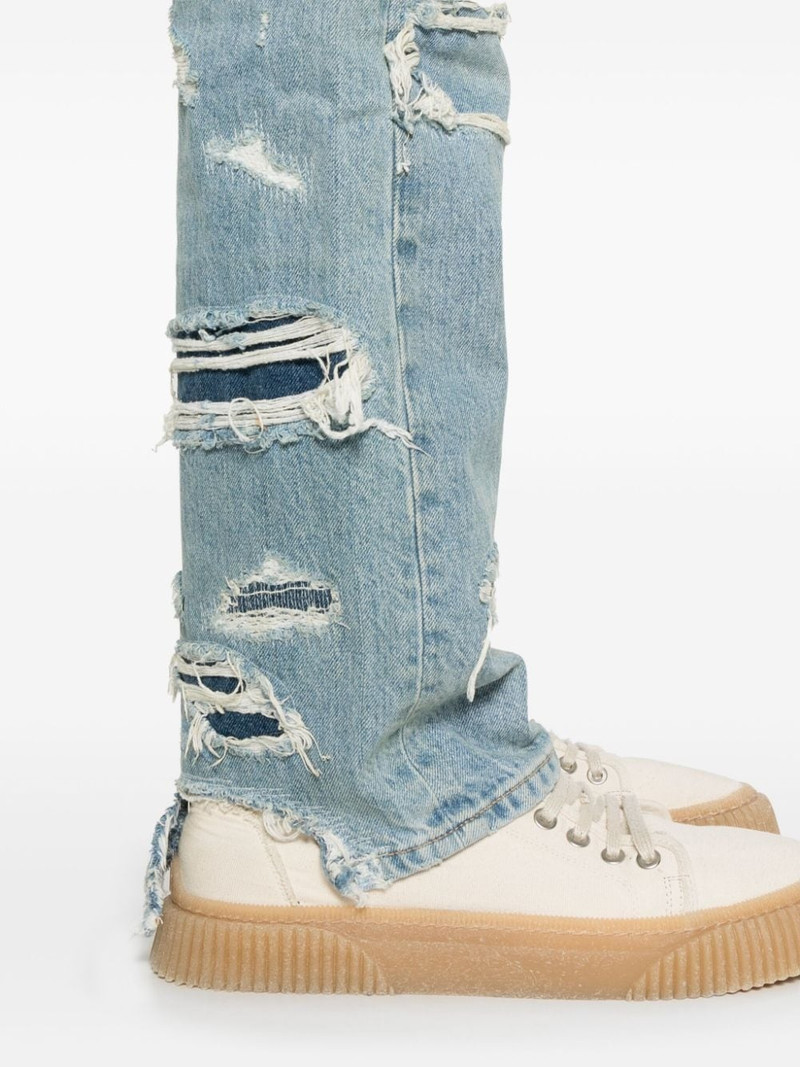 Repaired straight-leg jeans 5