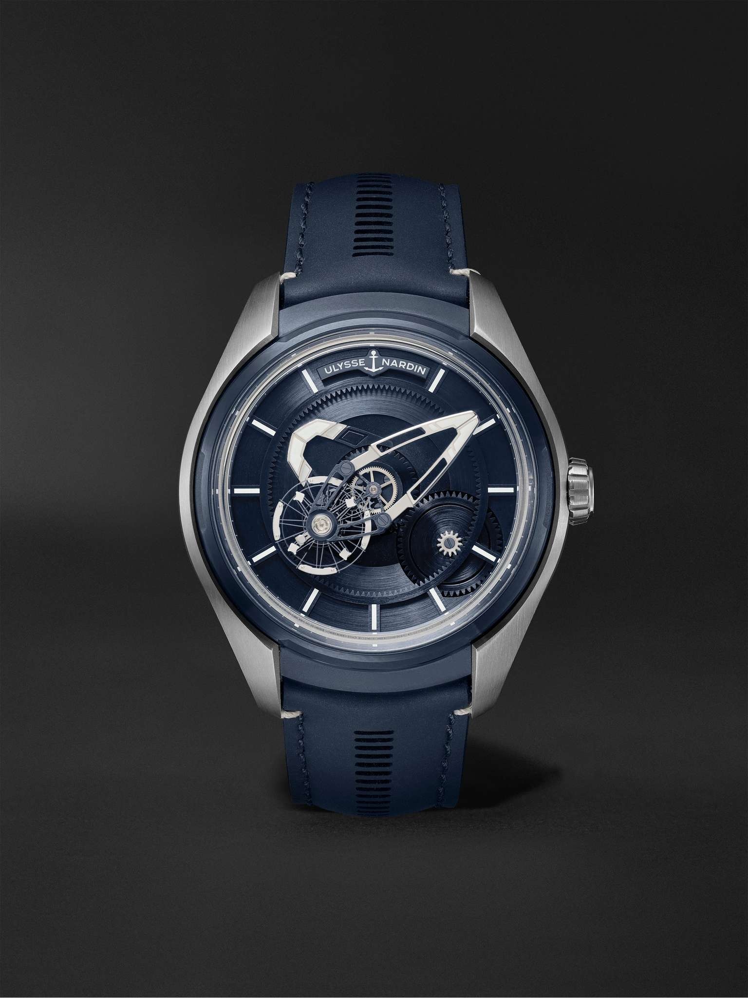 Freak X Automatic 43mm Titanium and Leather Watch, Ref. No. 2303-270.1/03 - 1