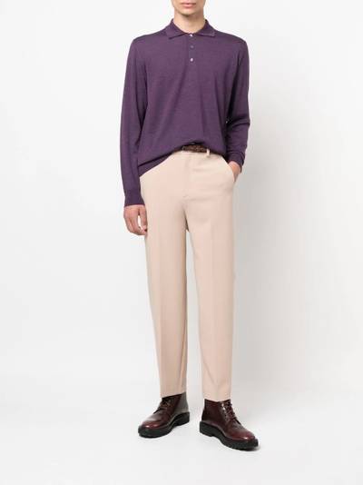 Canali long-sleeved polo shirt outlook