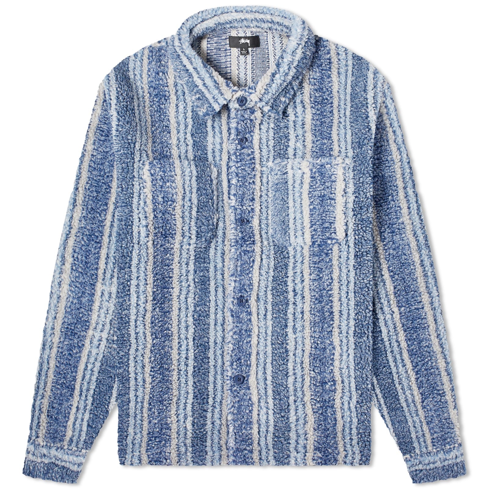 Stussy Stripe Sherpa Shirt - 1