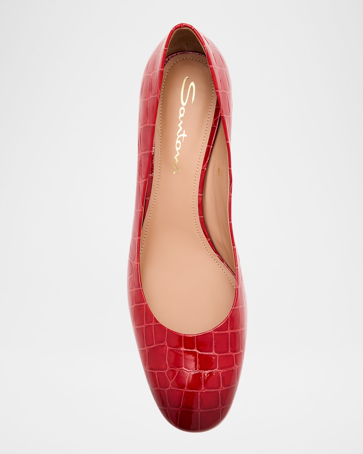 Fight Croc-Embossed Leather Pumps - 5