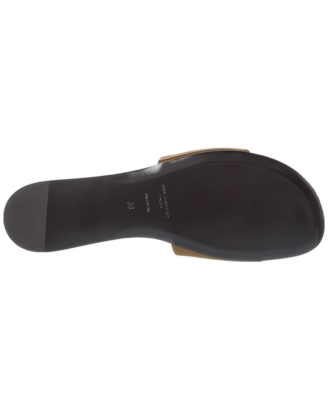 Saint Laurent Carlyle Satin Flat Sandal - 4