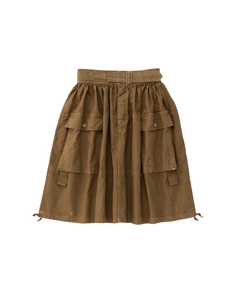 MIL SKIRT HBT BROWN - 1