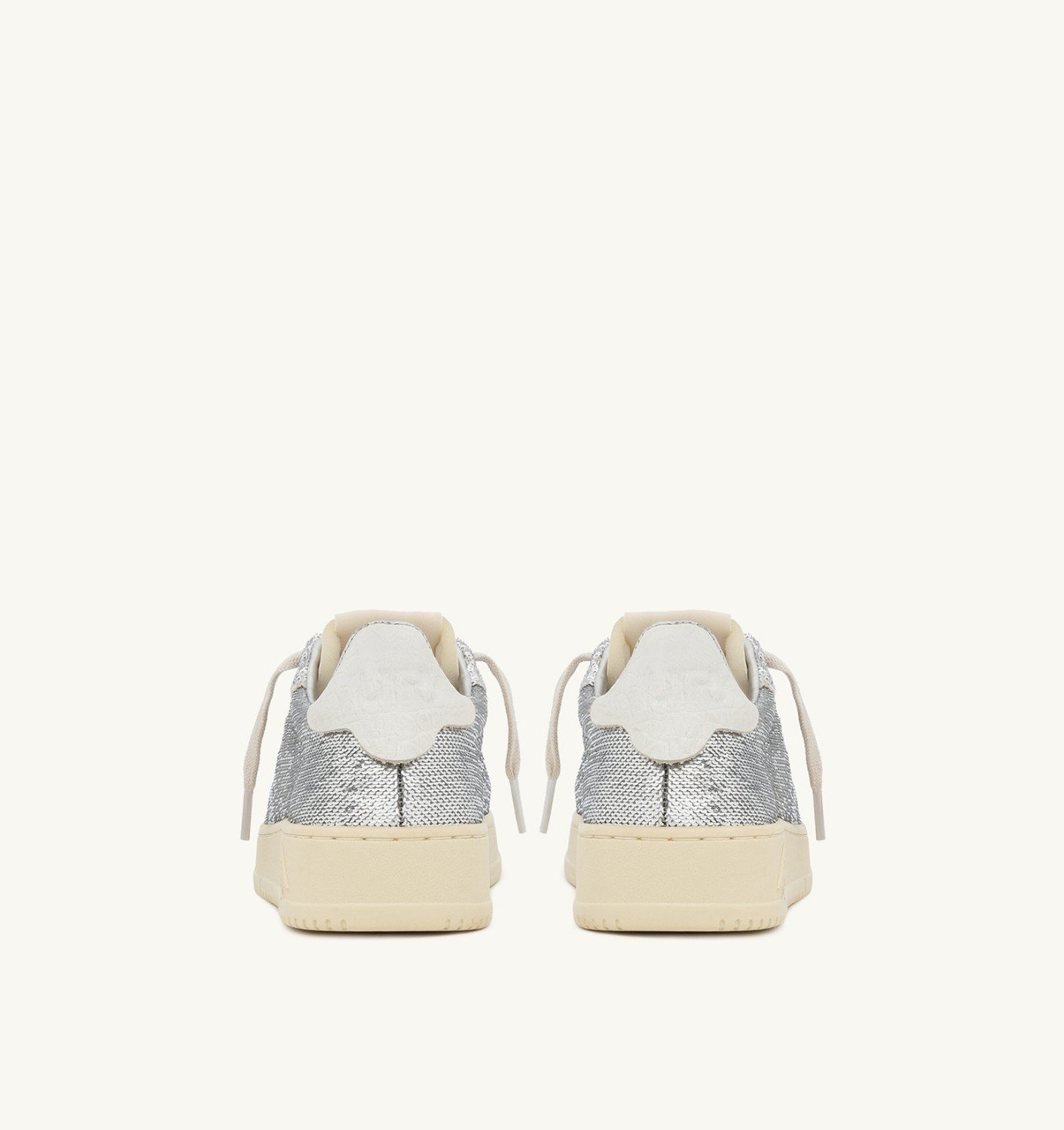 DALLAS LOW 'SPARKLING' SNEAKERS SPARKLING IN SILVER AND WHITESEQUINS - 3