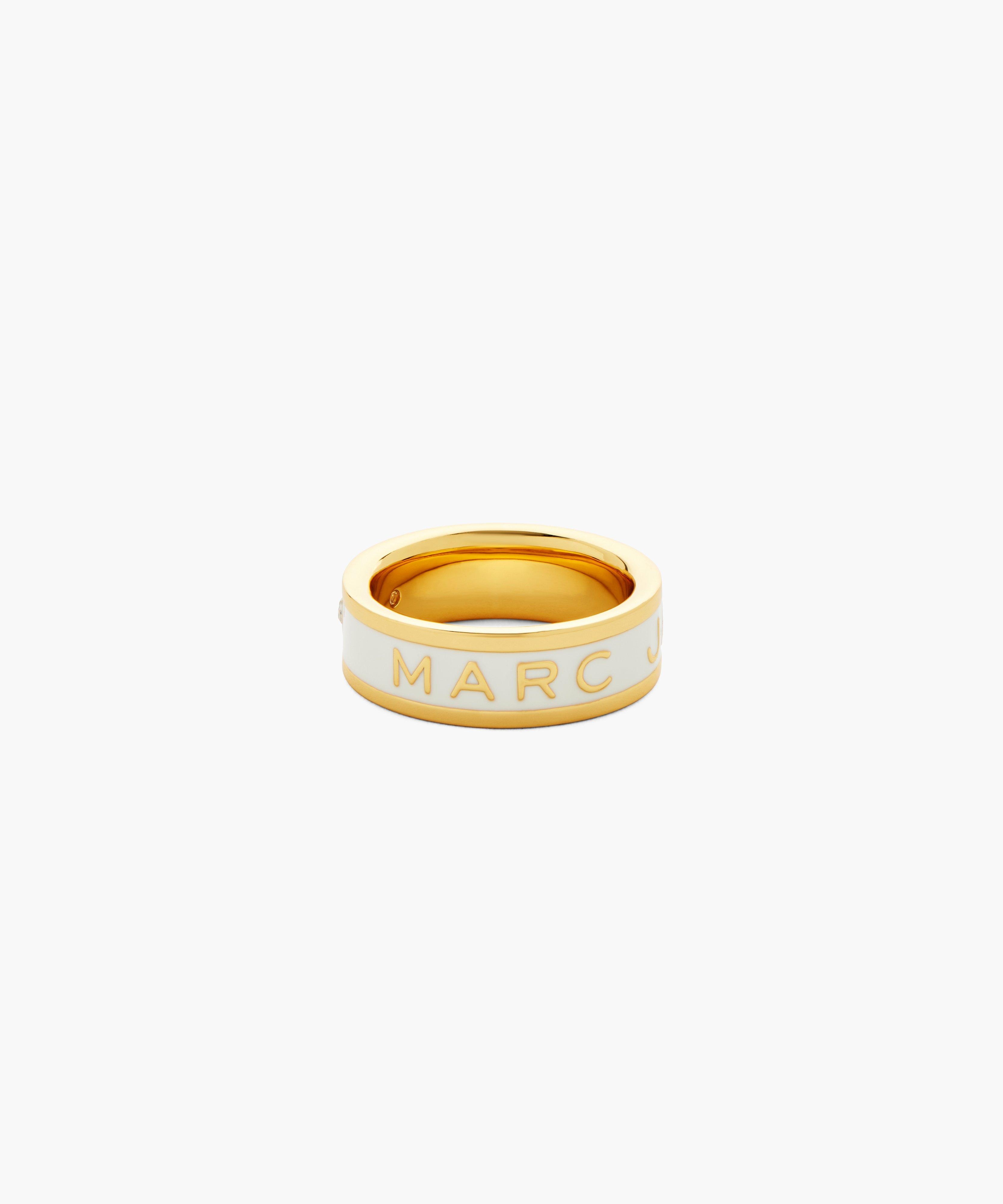 指輪・リング MARC JACOBS ENAMEL RING WITH LOGO Marc Jacobs THE MARC JACOBS ENAMEL RING | REVERSIBLE