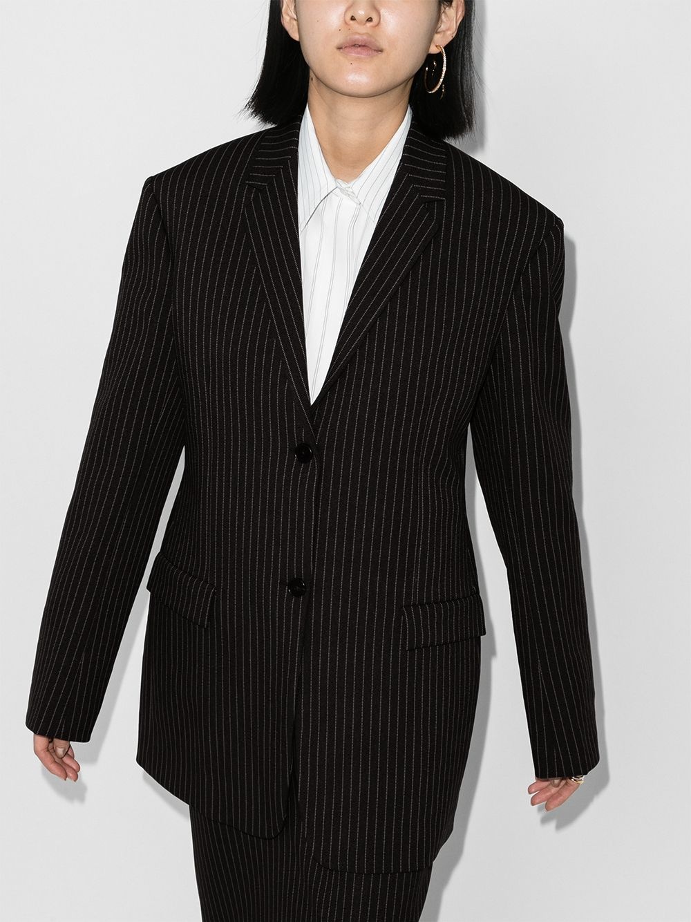 x Browns 50 pinstripe oversized blazer  - 2