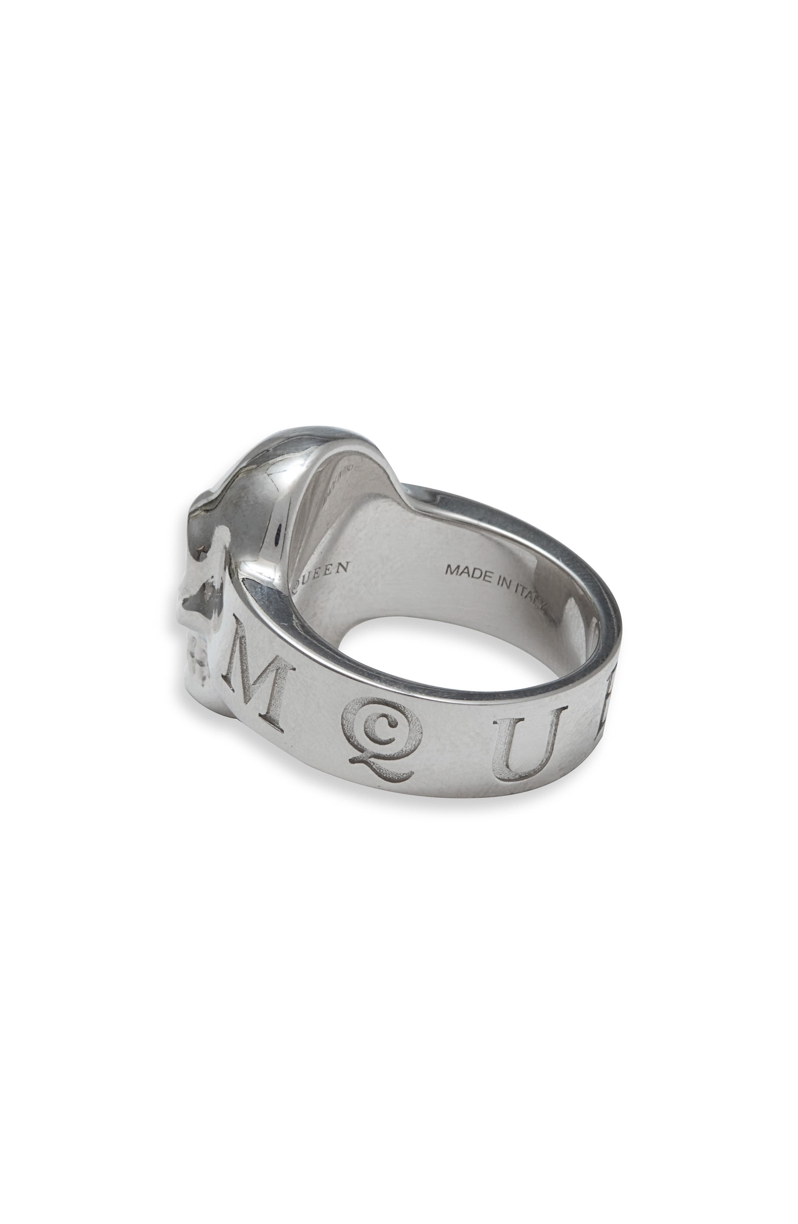 Alexander McQueen Men's Skull Ring in Palladium at Nordstrom - 5