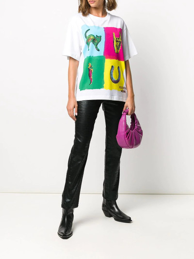 Moschino logo colour-block T-shirt outlook