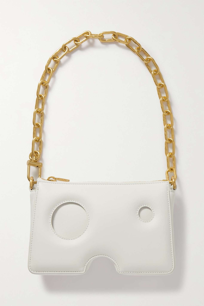 Burrow 20 cutout leather shoulder bag - 1