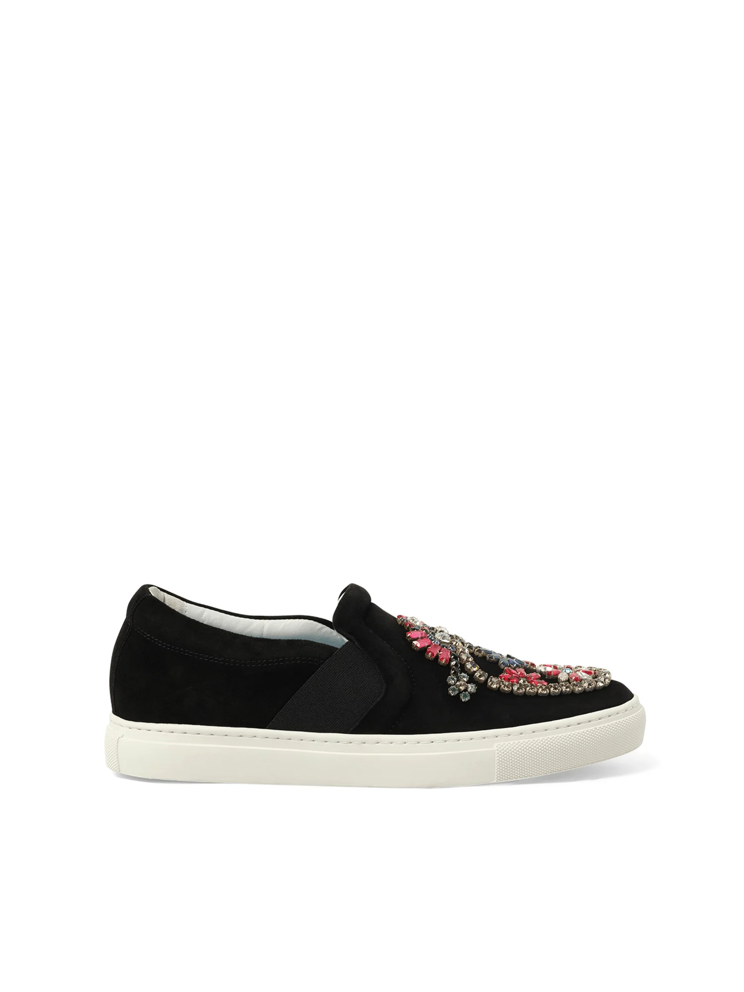 Emb Slip On Sneaker in Black - 1