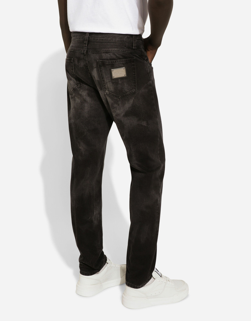 Regular-fit gray denim jeans 4