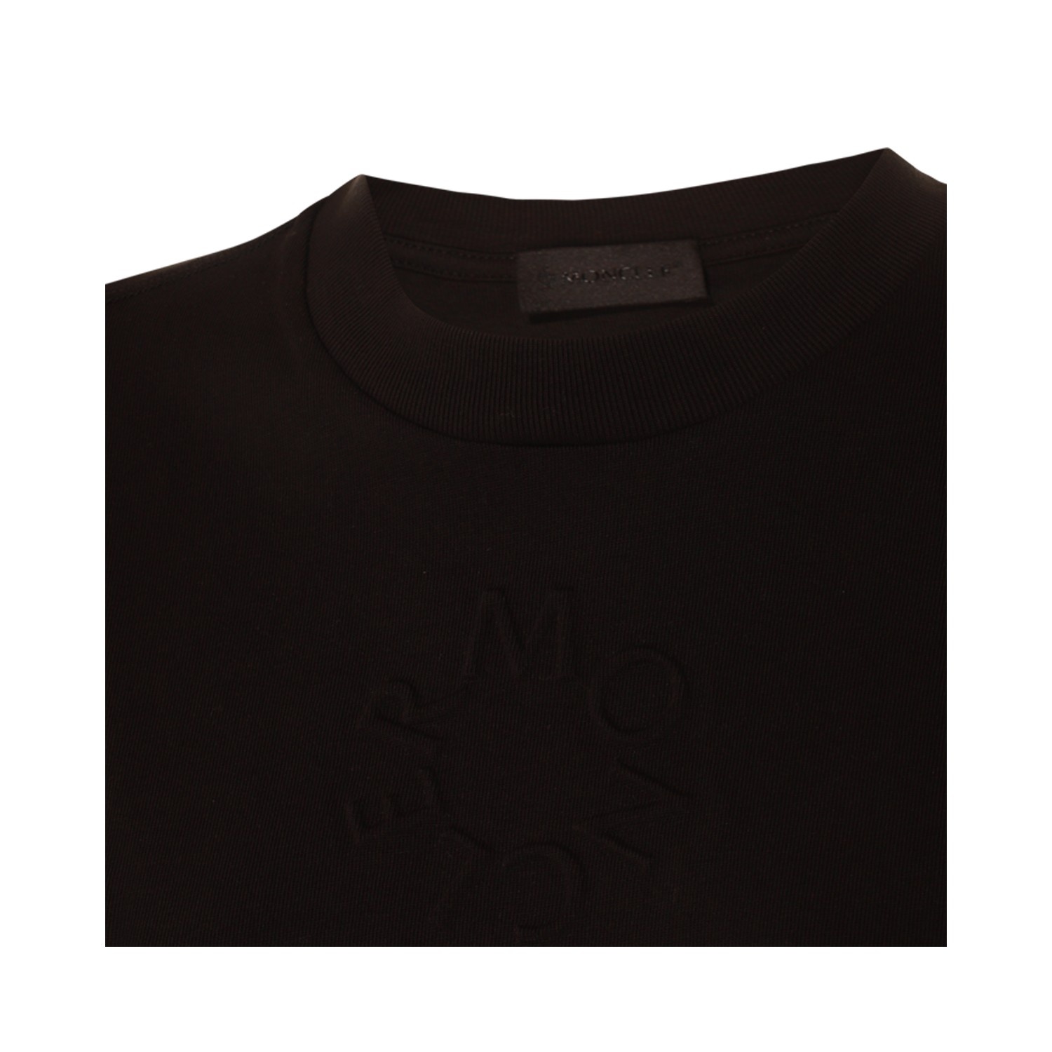 BLACK COTTON T-SHIRT - 5