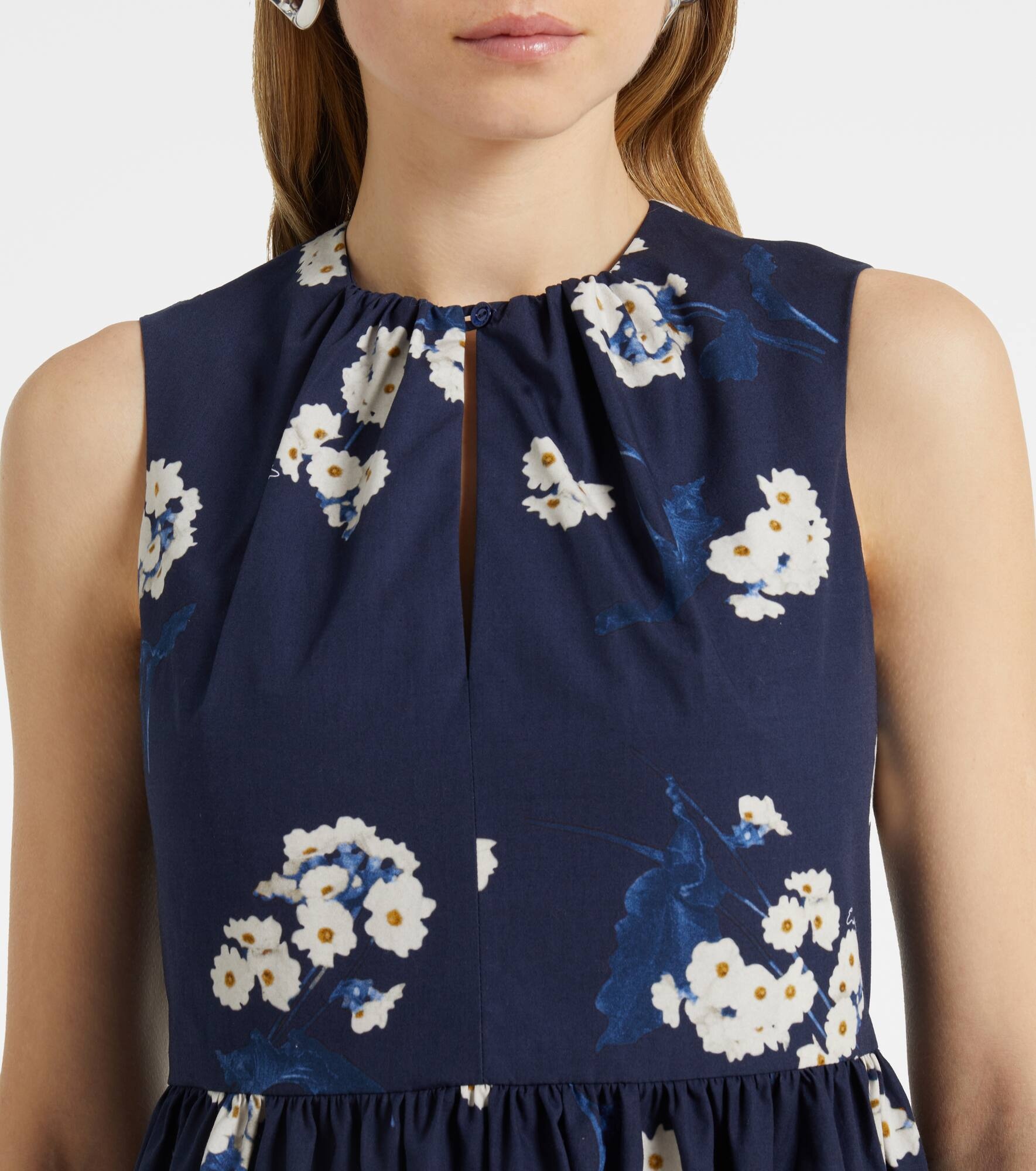 Cotton midi dress - 4