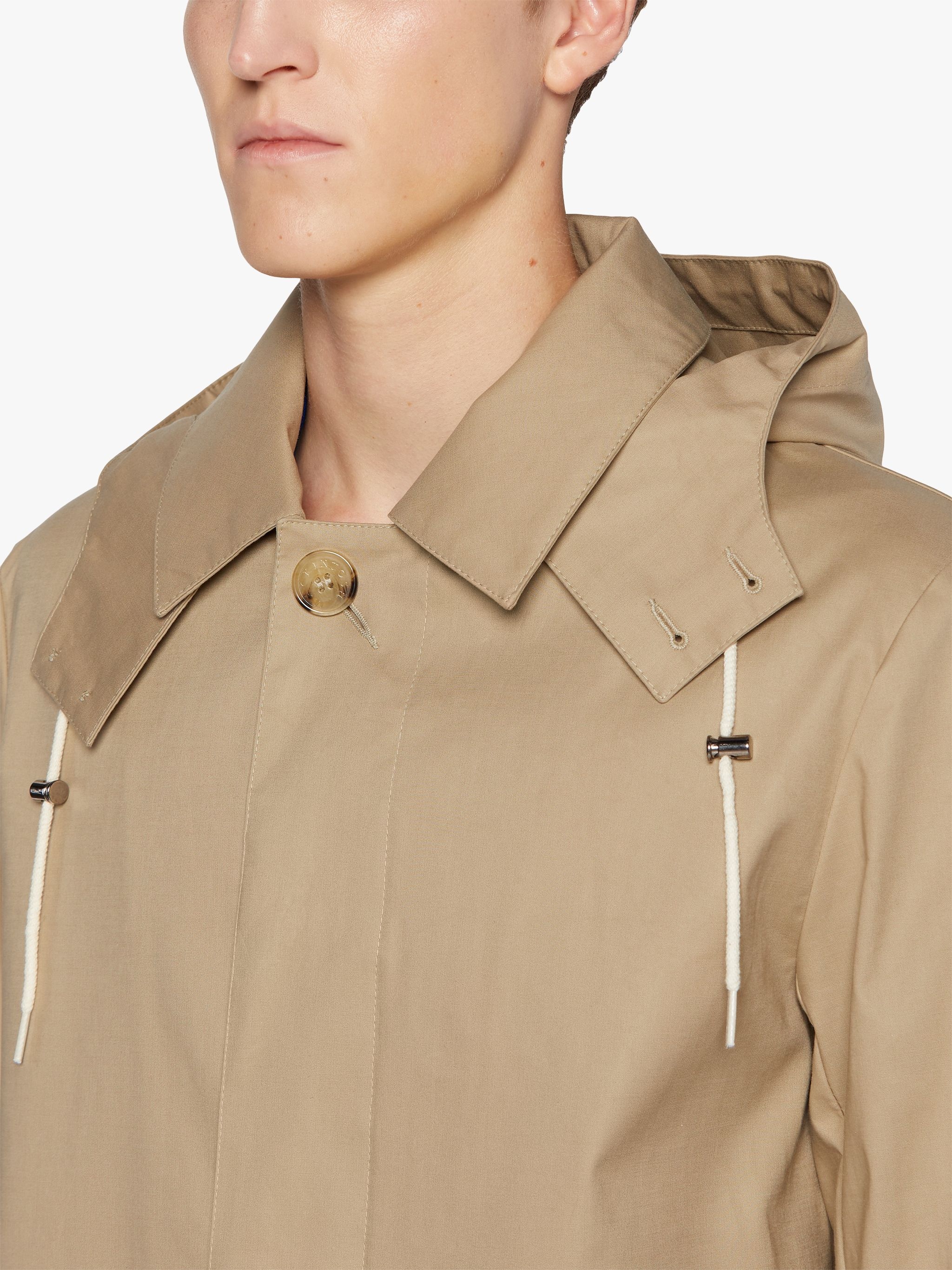 CAMBRIDGE HOOD FAWN RAINTEC COTTON COAT | GMC-112 - 4