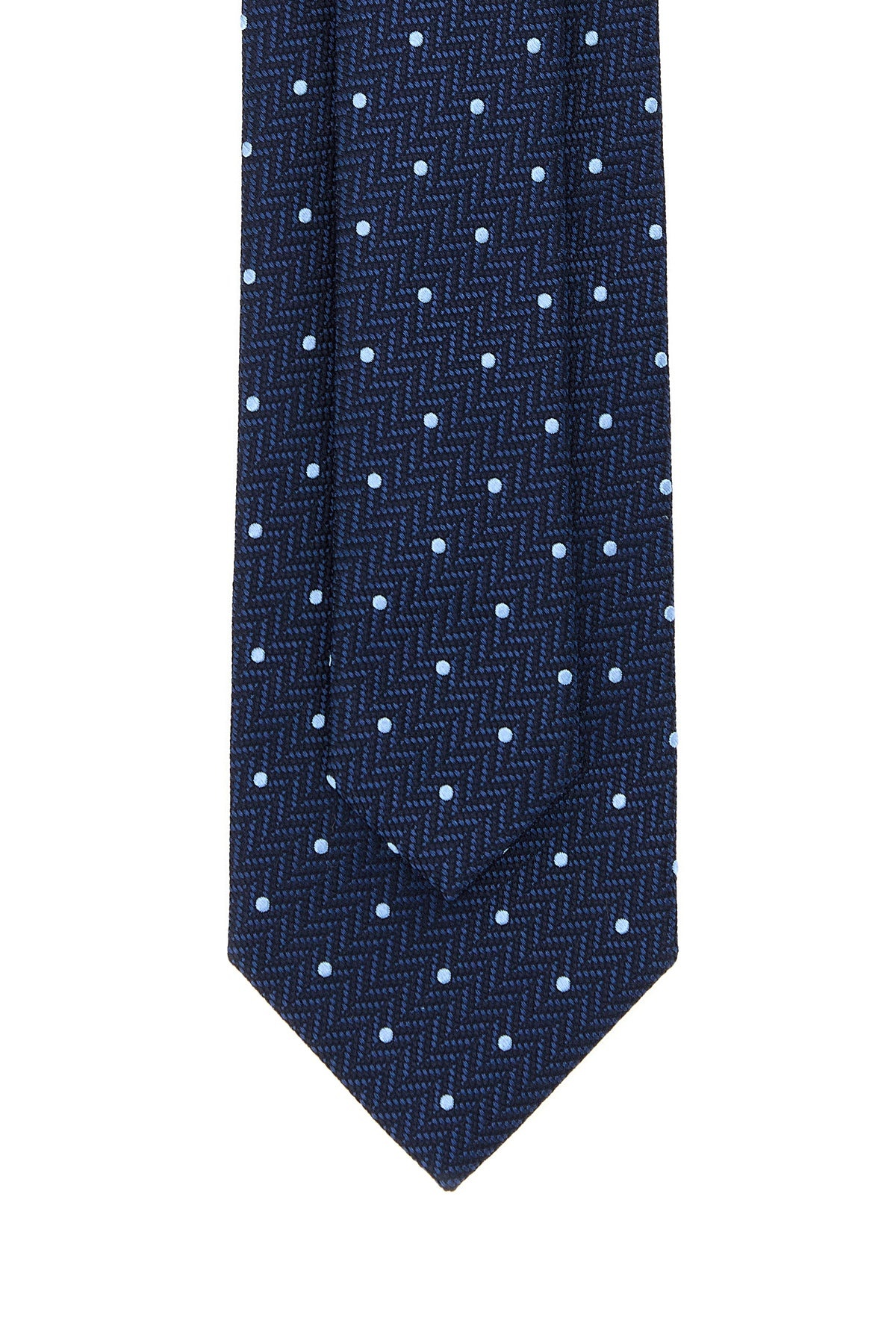 Embroidered silk tie - 3