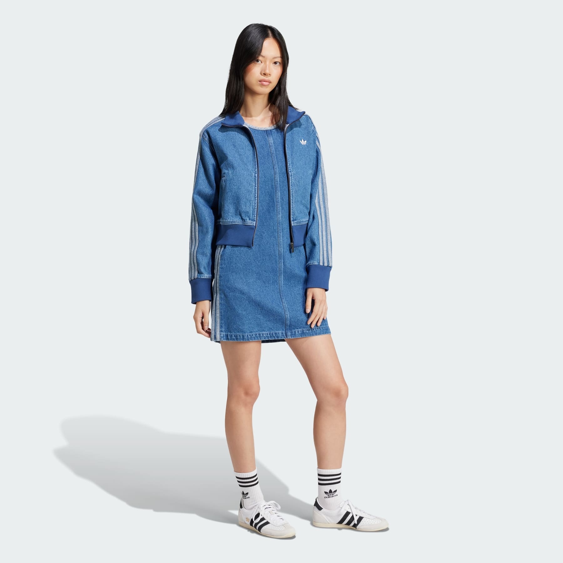Adicolor Denim 3-Stripes Tank Dress - 4