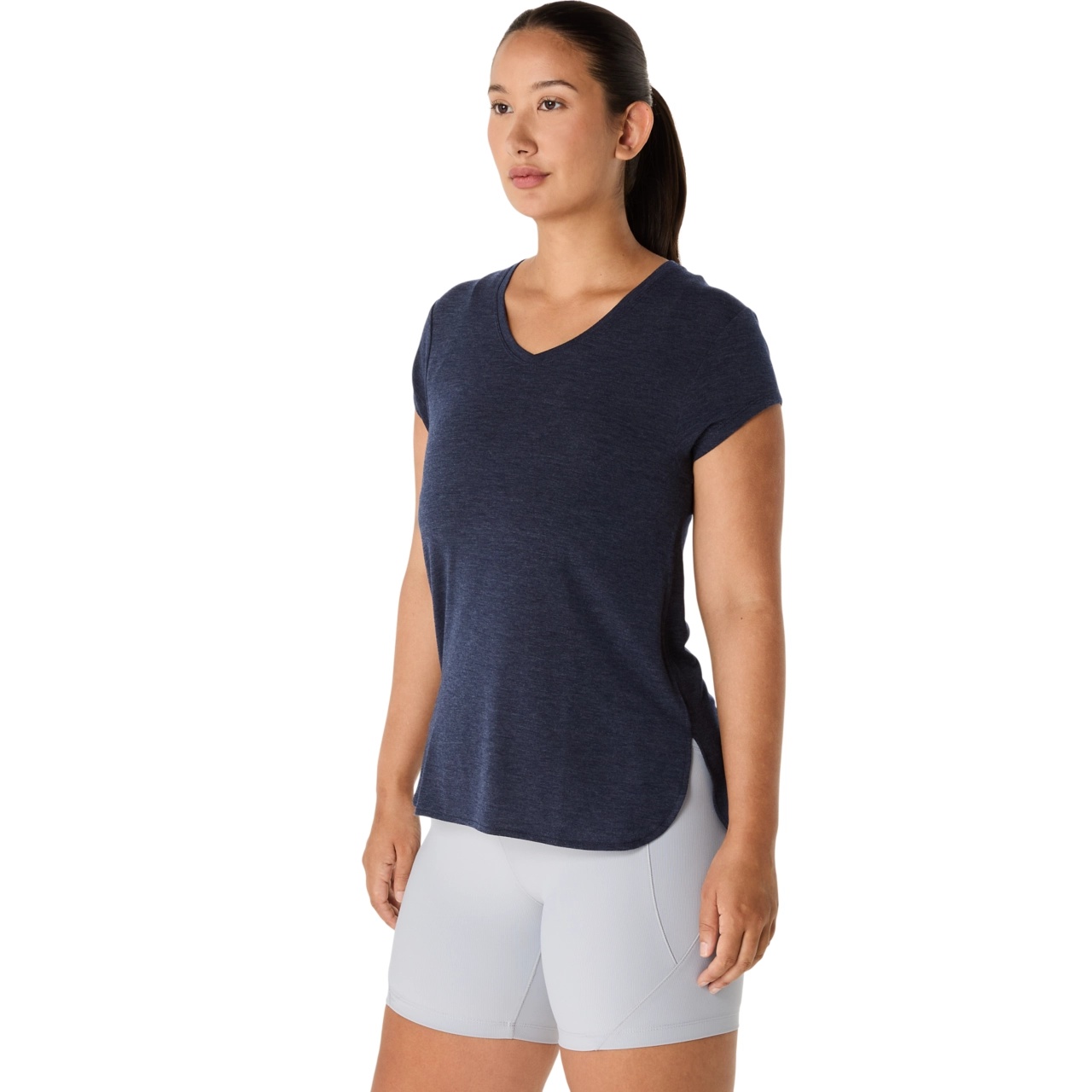 WOMEN'S HEATHER VNECK TOP - 3