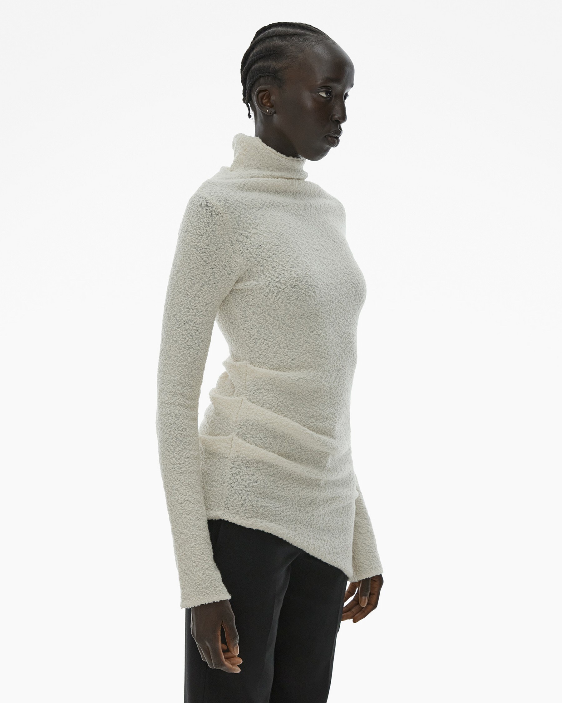 ASYMMETRICAL TURTLENECK SWEATER - 5